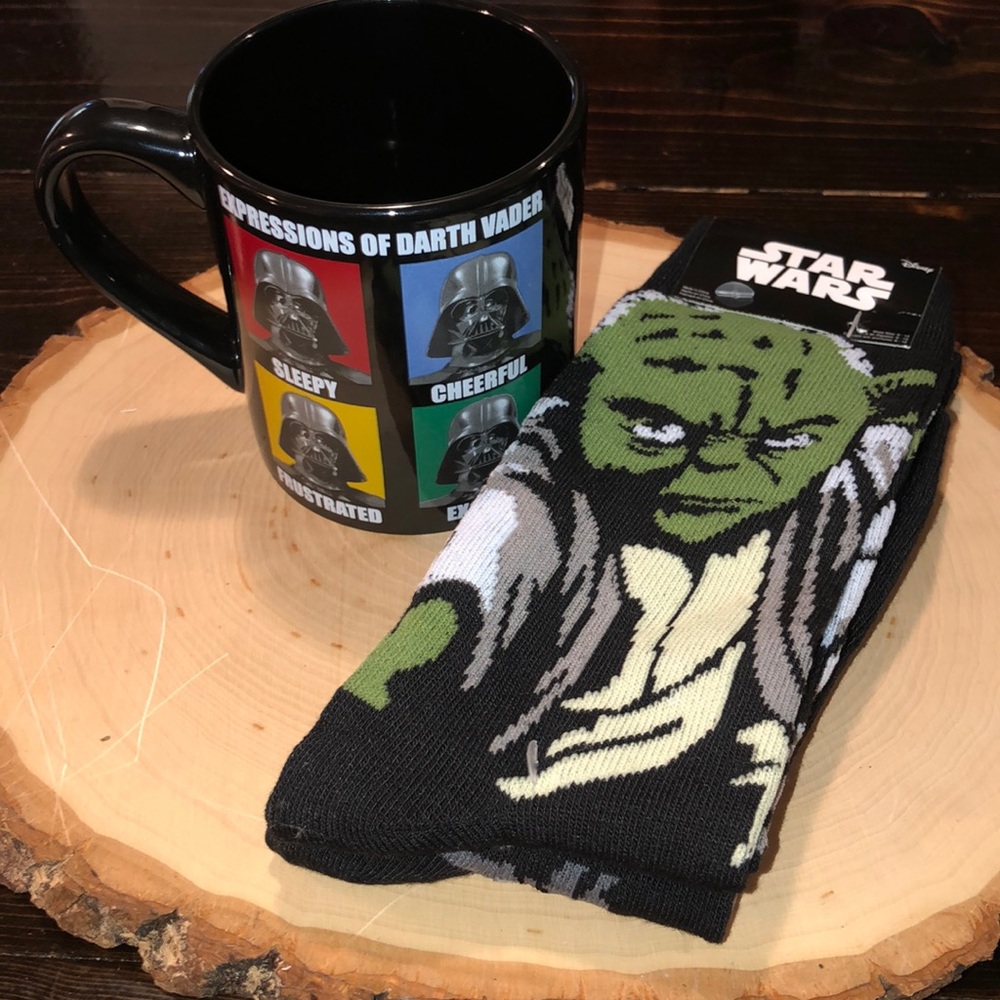 Disney Star Wars Coffee Mug and Socks Combo